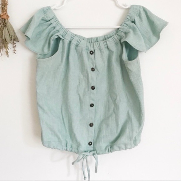 Madewell – Texture & Thread Off the Shoulder Top - Picture 2 of 5